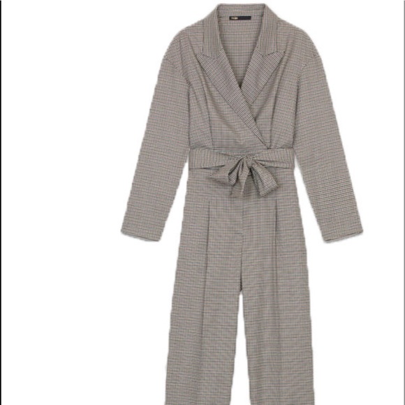 Maje Pants - Maje Paris checkered jumpsuit